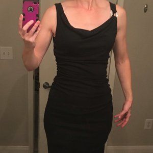 WHBM Evening Gown in Black (size 4)